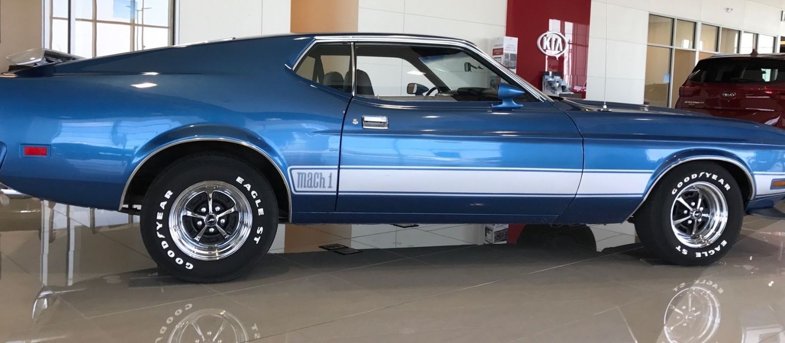 FORD MUSTANG MACH I 1973 Bleu PREMIUM CLASSIXXS PRD399J 1:43